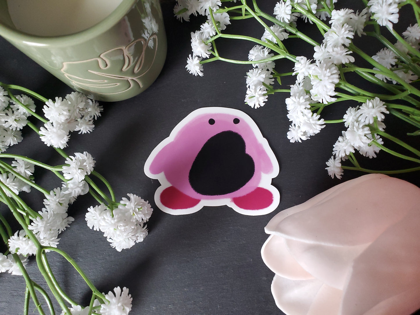 Kirby Gasping Sticker